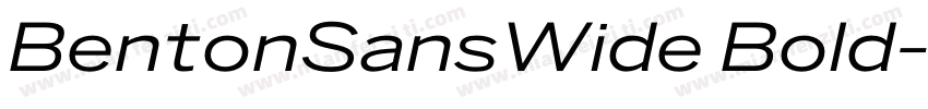 BentonSansWide Bold字体转换